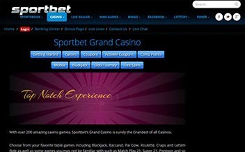 Screenshot 4 Sportbet Casino