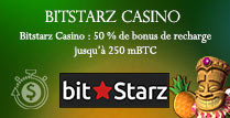 Bitstarz Casino: 50% de bonus de recharge jusqu’à 250 mBTC